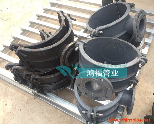 鑄鐵馬鞍兩合三通 PE管道分水三通